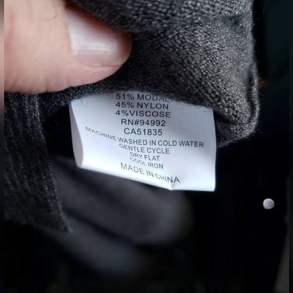 Patrizia Luca Milano Womens Size Small tunic Taupe/Gray Turtleneck Sweater Dress - Picture 3 of 6